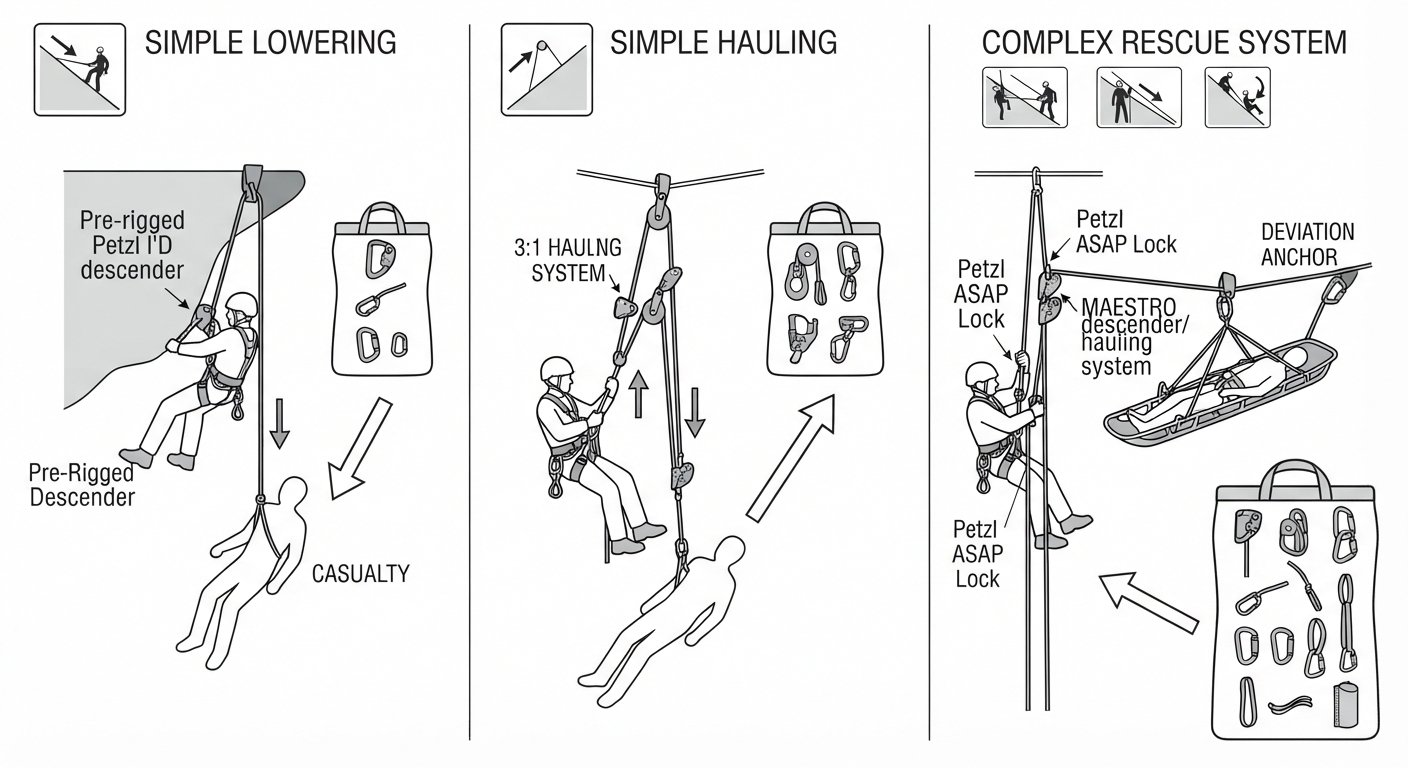 Selecting a rescue kit for the task