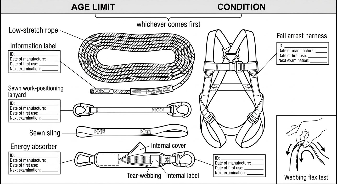 Service Life and Retirement Criteria for Textiles: Age Limits, Condition Checks and When to Cut the Sling