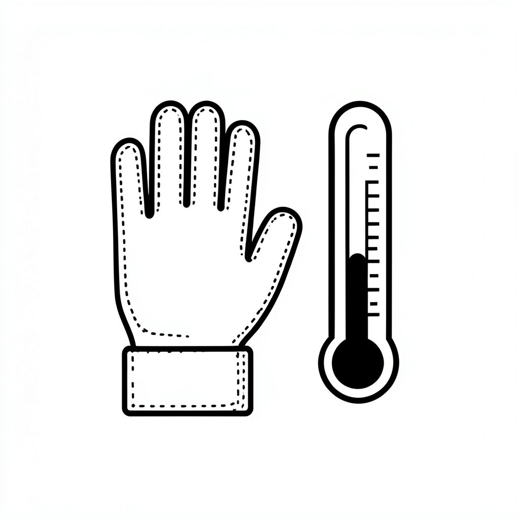 Cold environment work icon