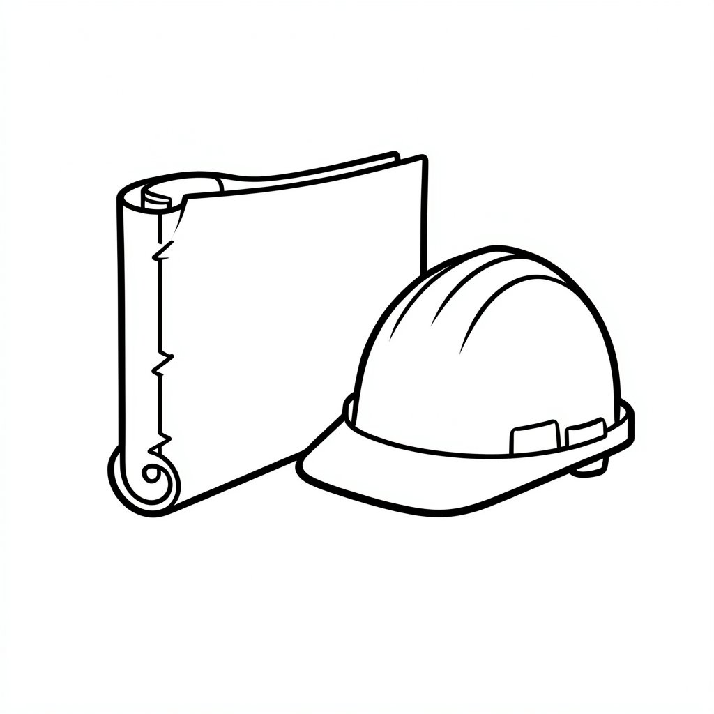 Construction phase plan icon