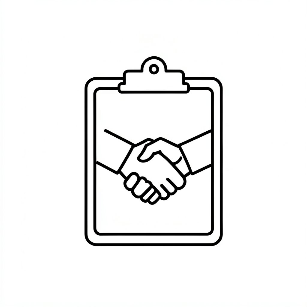 Contractor approval form icon