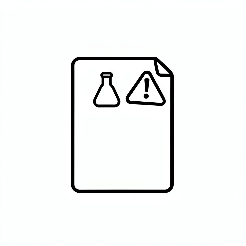 Safety data sheet reference icon