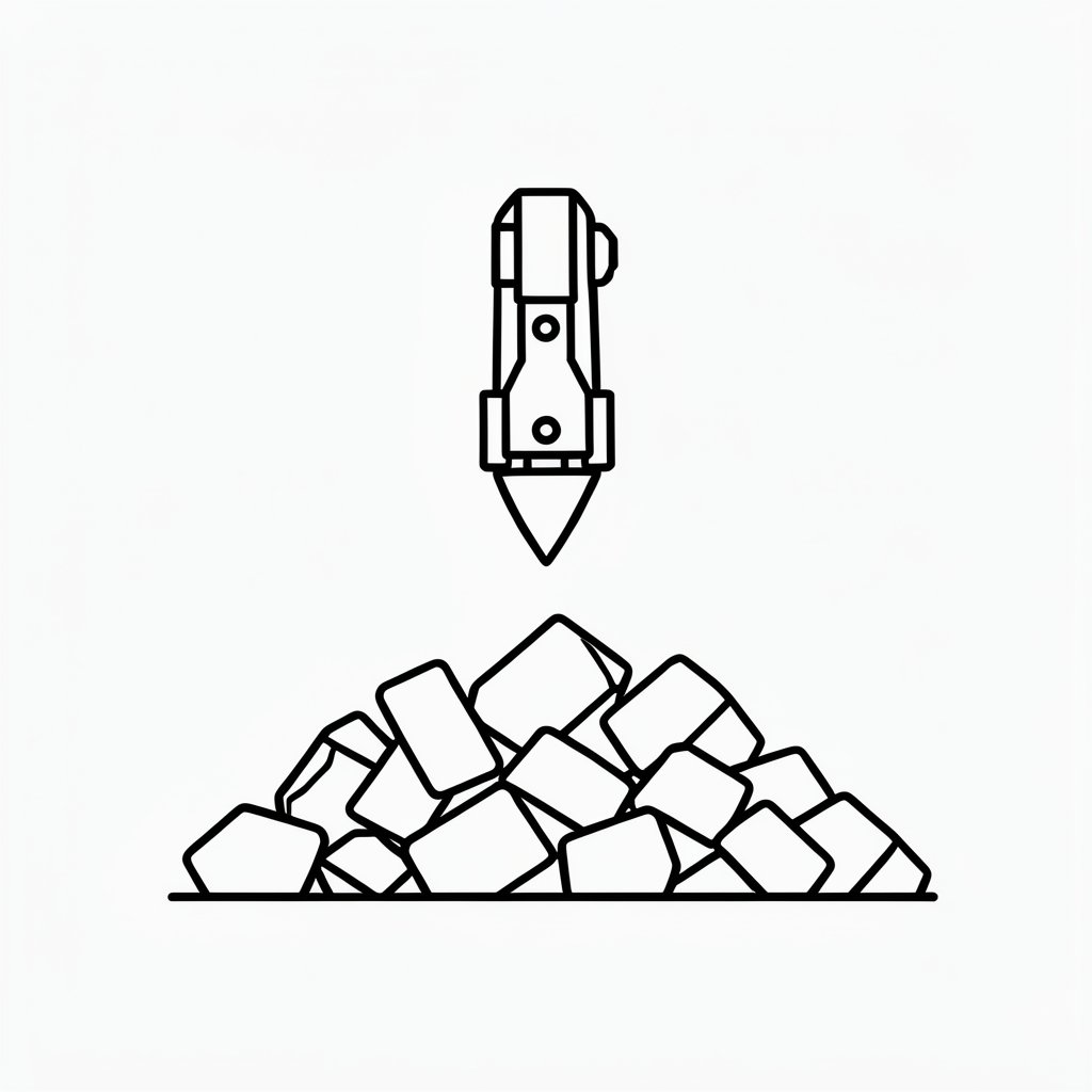 Demolition plan icon