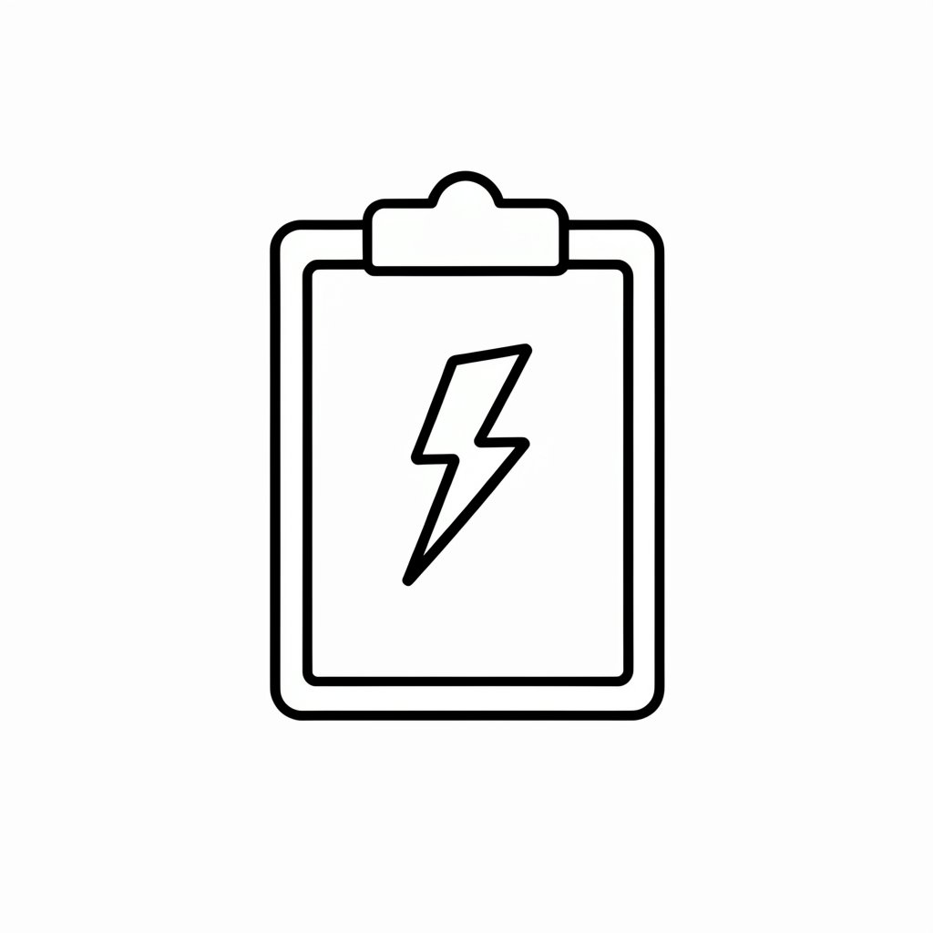 Electrical safety inspection icon