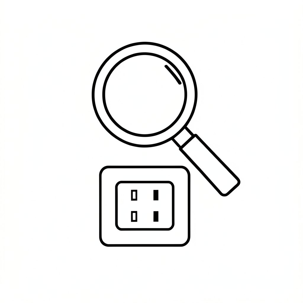 Electrical inspection icon