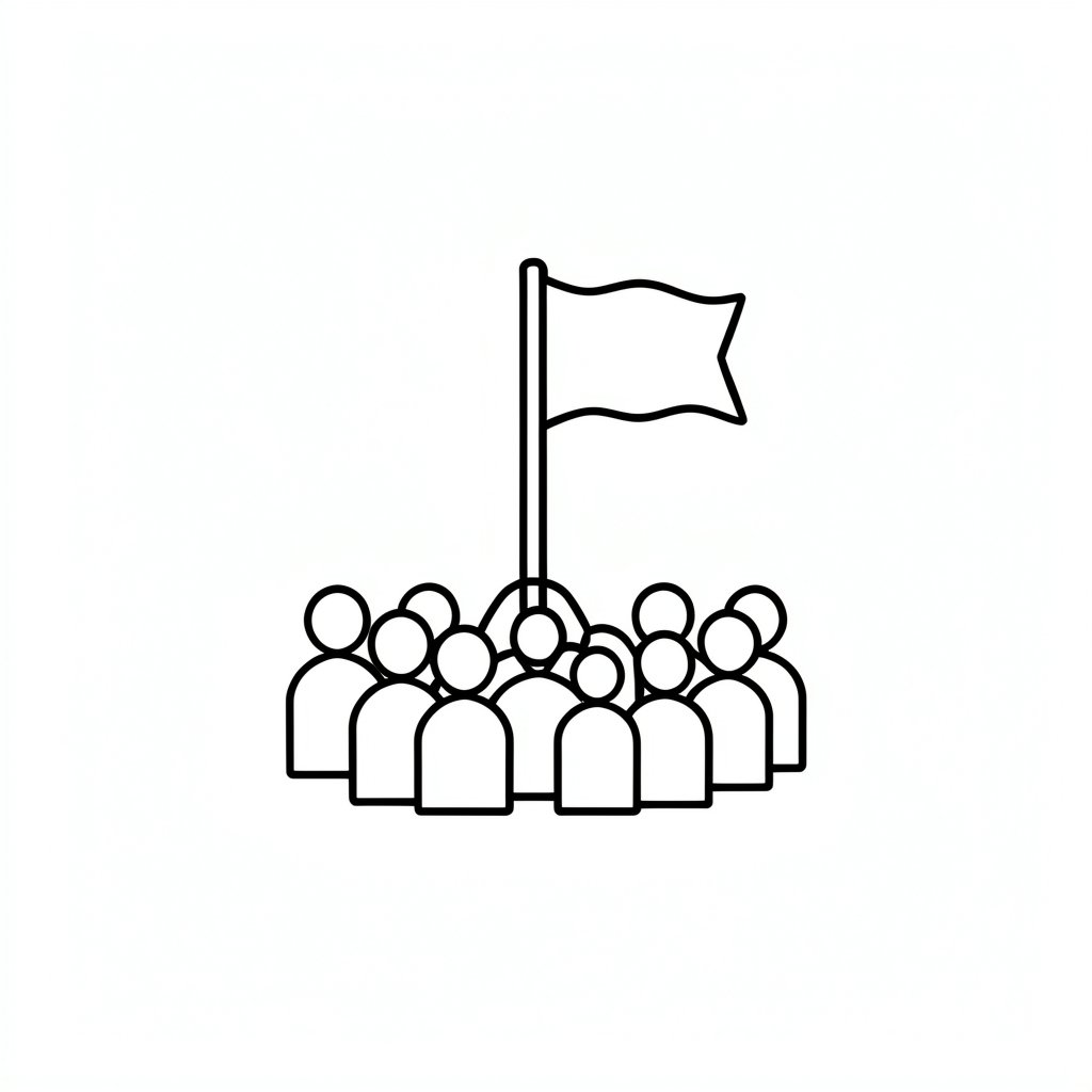 Evacuation assembly point icon