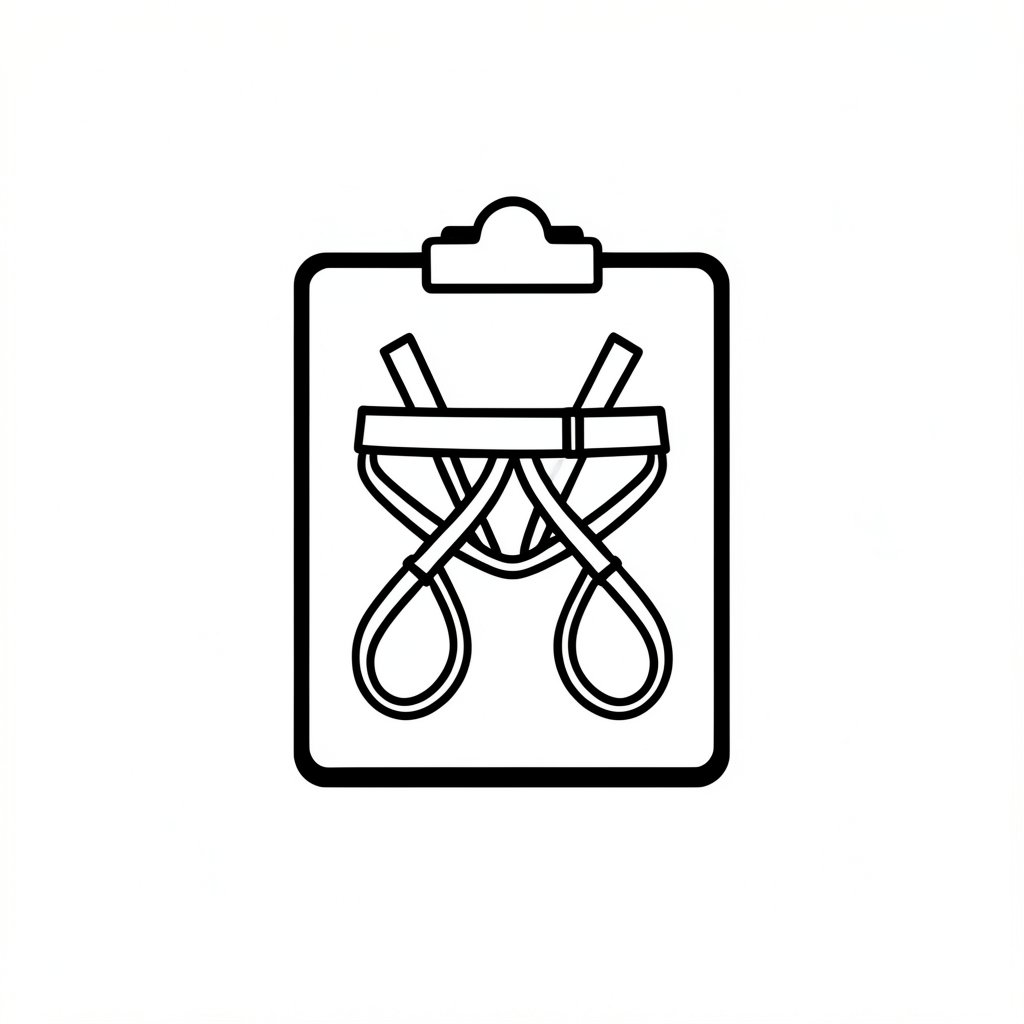 Fall protection rescue plan icon