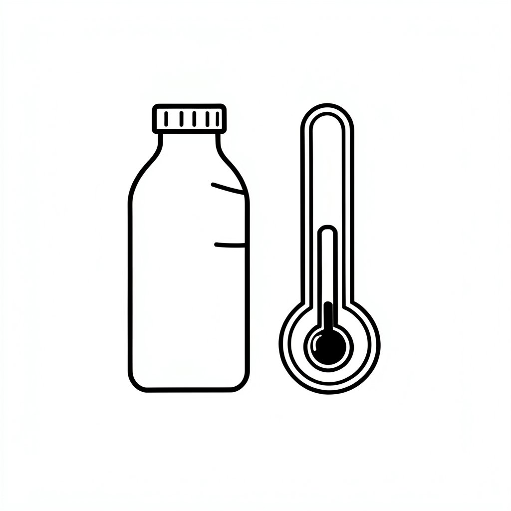 Heat stress hydration icon
