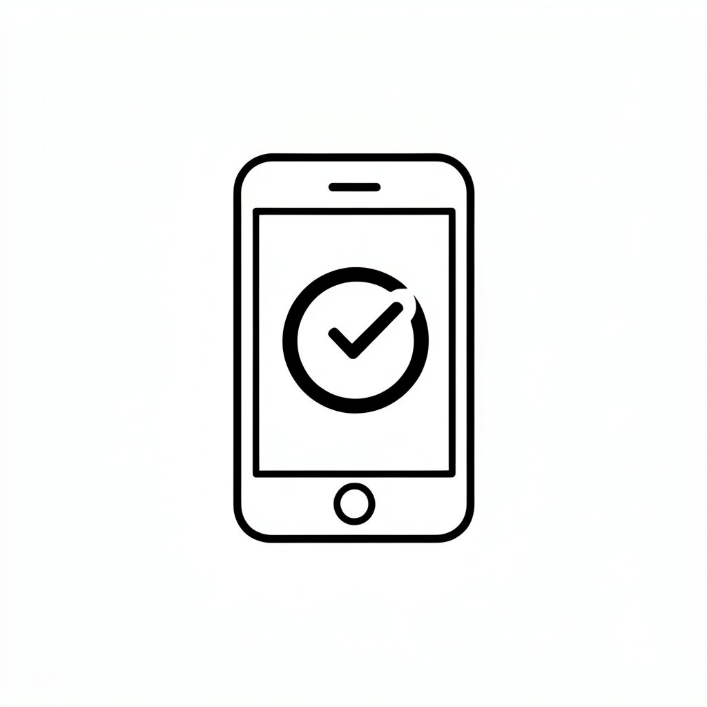 Lone worker check-in icon