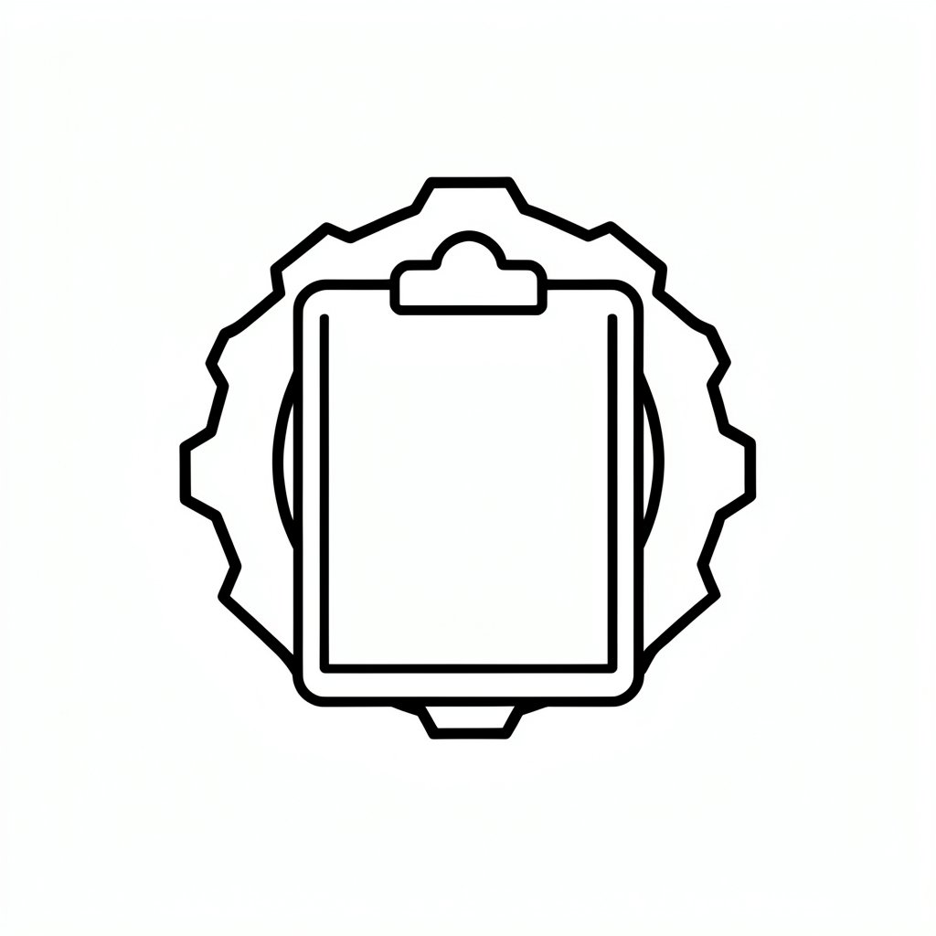 Machinery guarding checklist icon