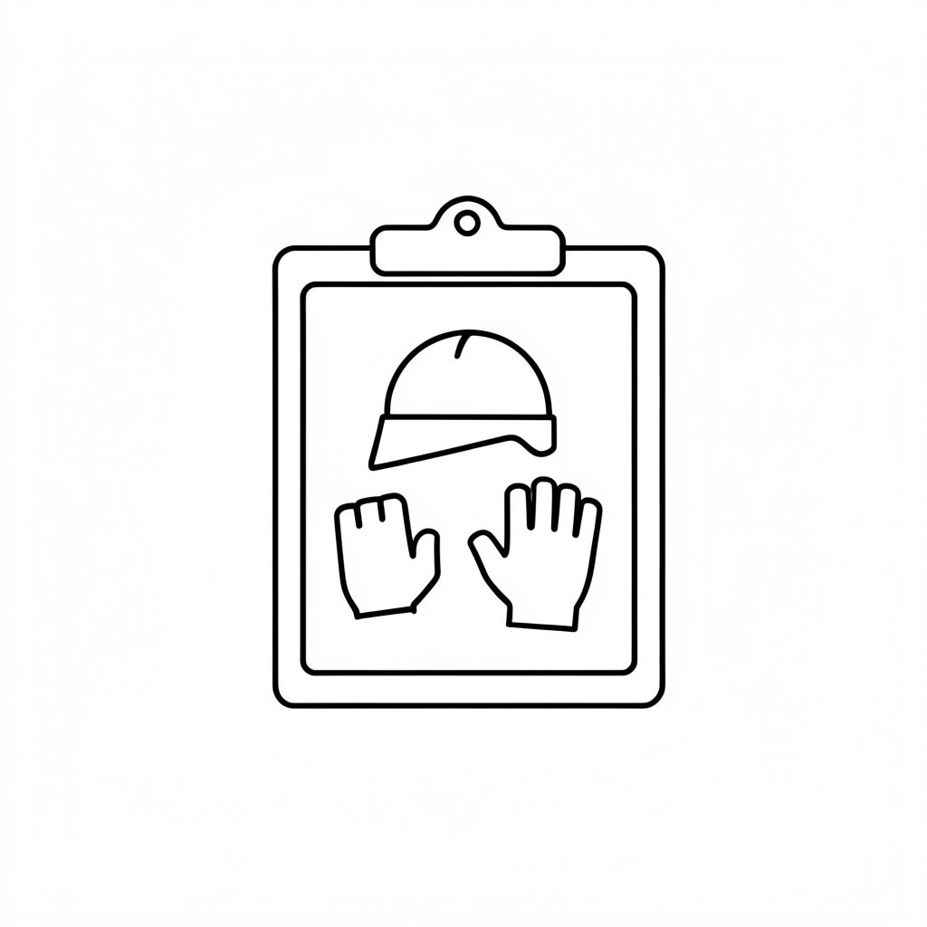 PPE inspection checklist icon
