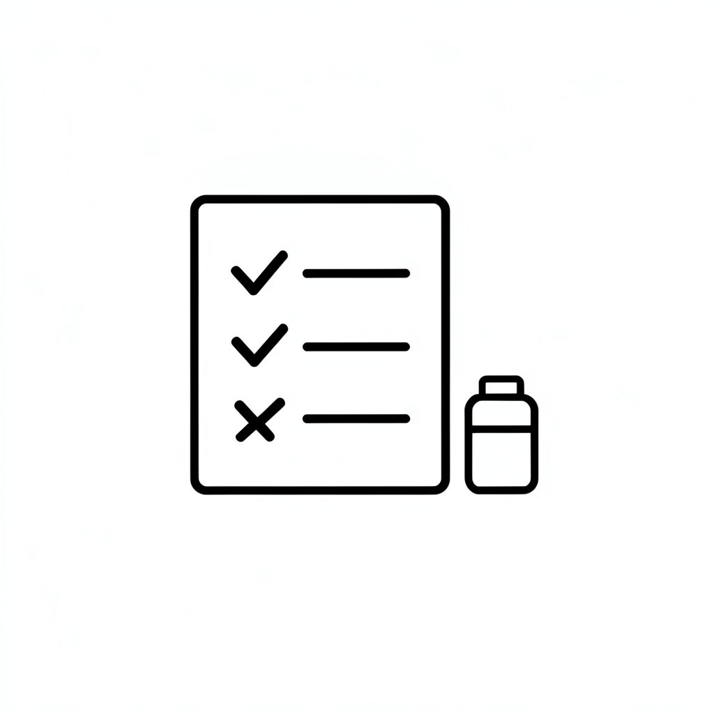PPE pass or fail inspection icon