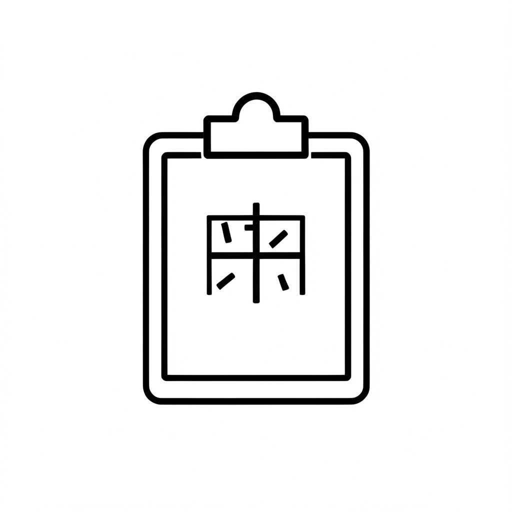 Risk assessment form icon