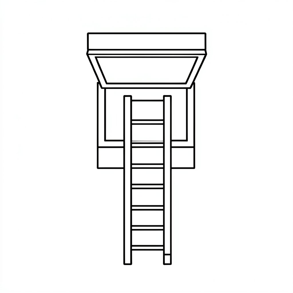 Roof access permit icon