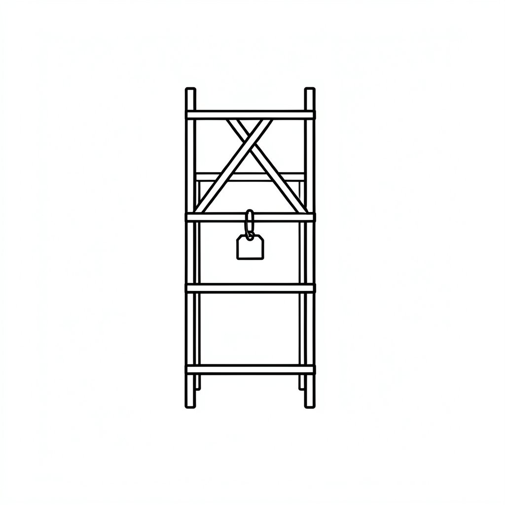 Scaffold handover certificate icon