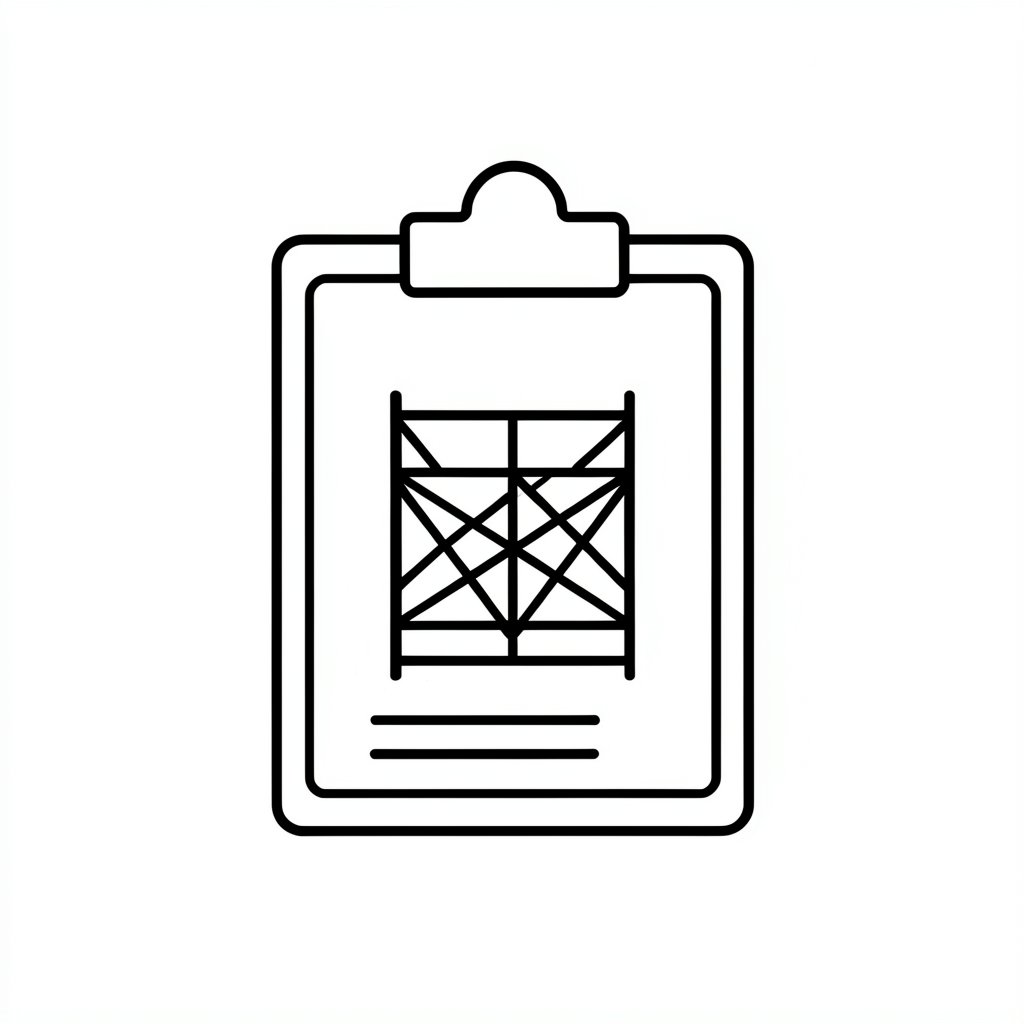 Scaffold inspection record icon