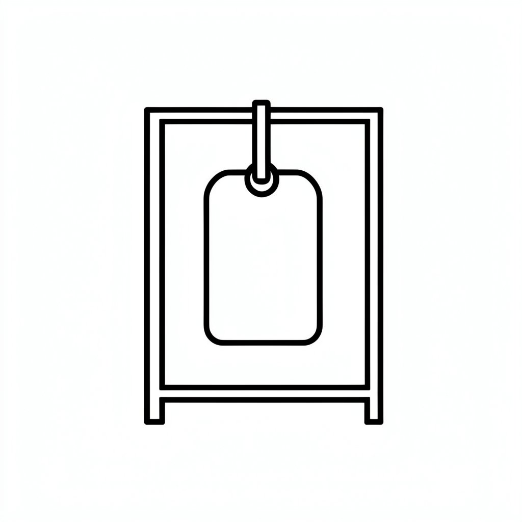 Scaffold inspection tag icon