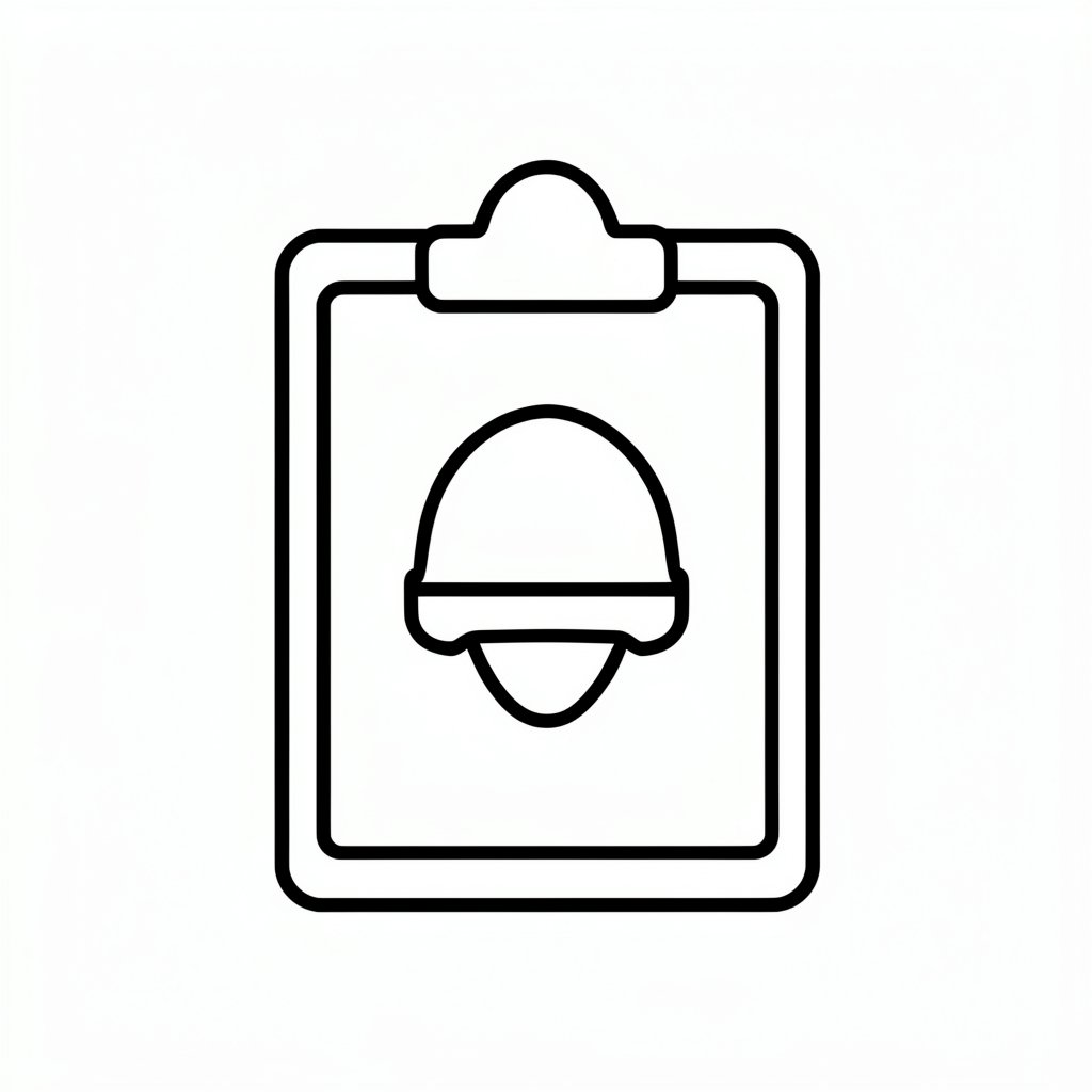 Site induction checklist icon
