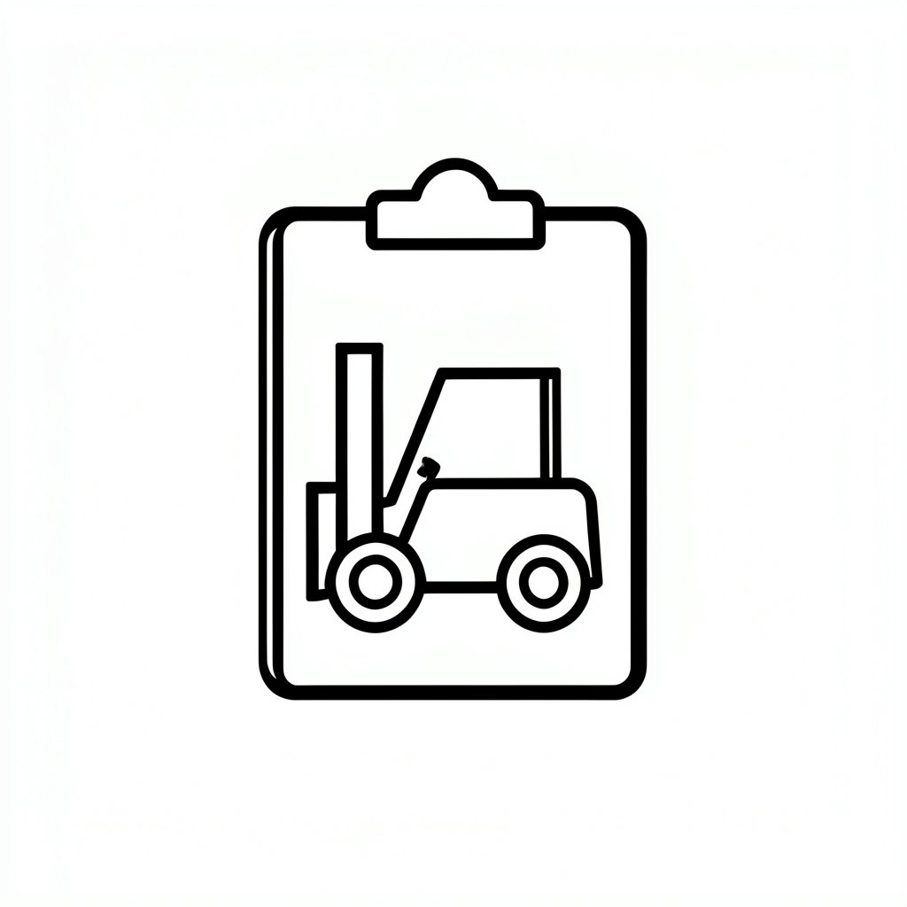 Vehicle and plant checklist icon
