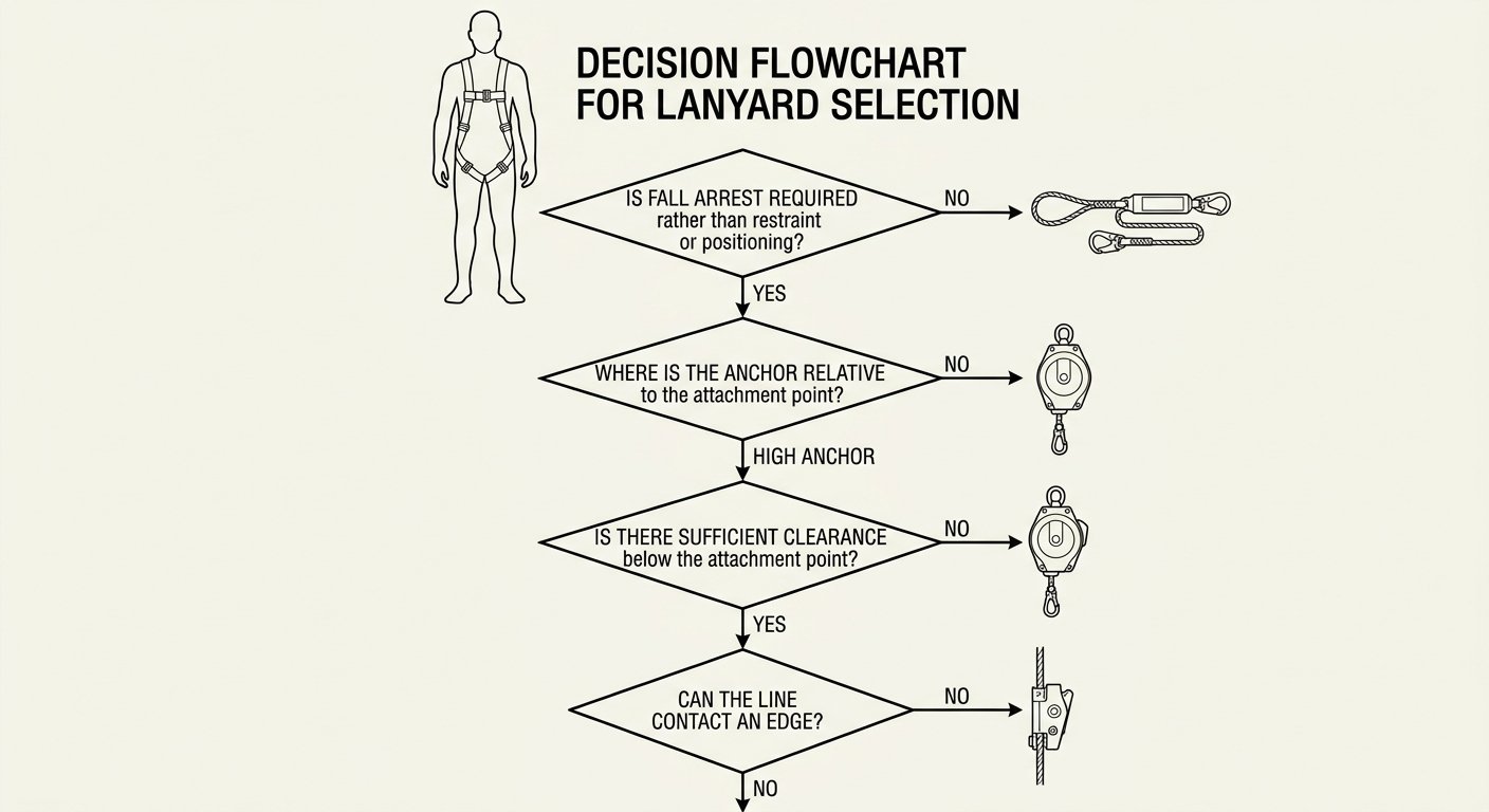 Which Type of Fall-Arrest Lanyard to Choose: A Selection Note